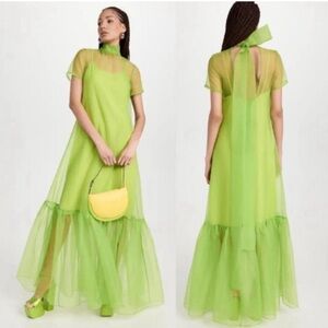 Staud Calluna dress in Kiwi